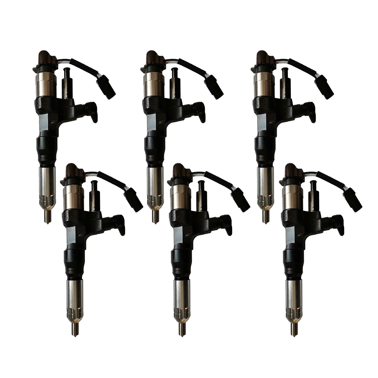 6X Common Rail Injector  095000-6590 23670-E0010 23670E0010 for Denso Hino J08E Engine