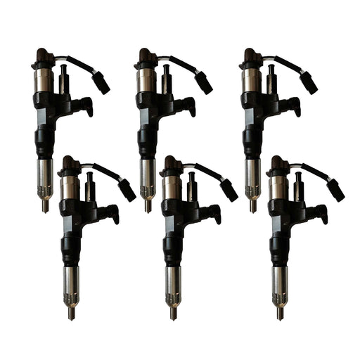 6X Common Rail Injector  095000-6590 23670-E0010 23670E0010 for Denso Hino J08E Engine
