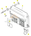 JEENDA Remanufactured Eletronic Control Module CH12895 372-2905-00 3722905 for Cat A4E4 Perkins 2506 P500E