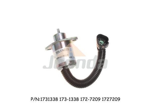 Free Shipping Stop Solenoid 1731338 173-1338 172-7209 1727209 12V with 3 Pins for Caterpillar Cat 246 UB704 236 248 252 262 267 277 287