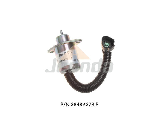 Stop Solenoid 2848A278 P 12V  for Perkins Hyster UB704 246 Skid Steer