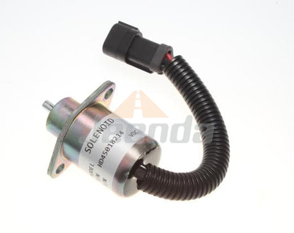 Stop Solenoid 1731338 173-1338 172-7209 1727209 12V with 3 Pins for Caterpillar Cat 246 UB704 236 248 252 262 267 277 287