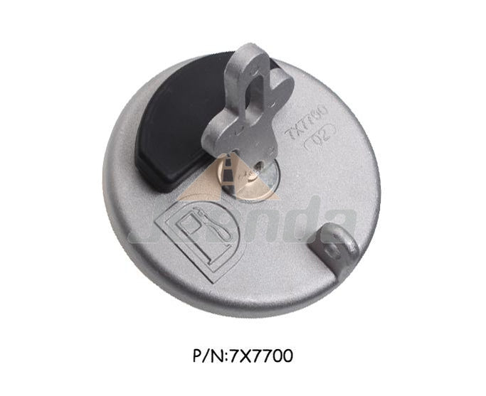 Jeenda Silver Fuel Tank Cap 7X7700 for Caterpillar Dozers D3CIII D3G D4CIII D4G D4H D5C III