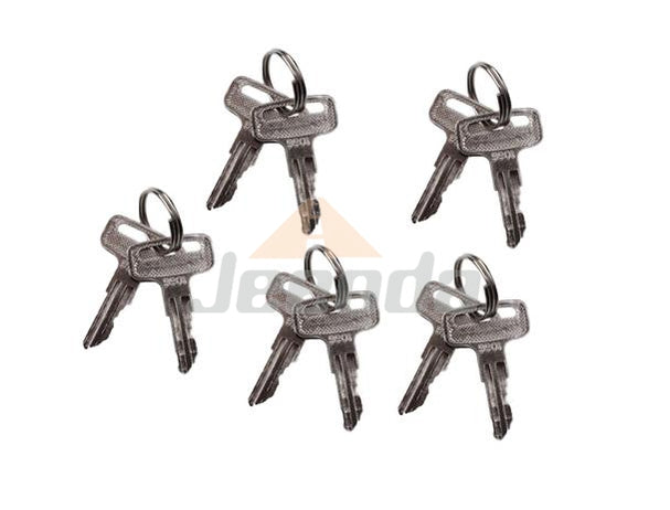 Jeenda 5 Pairs Ignition Keys 9901 2860030 for JLG Scissor Lift  T350 3246E2 30AM 2032E2 2646ES 2646E2 30AM 3246E2 41AM 400S 600AJ 460SJ