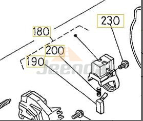 Holder Brush 16652-64310 16241-64013 for Kubota V1505