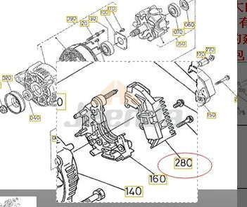 Assy Regulator 1K531-64602 for Kubota V1505