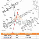 Push Rod 16241-15114 for Kubota V1505