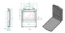 JEENDA Manual Box Plastic Document Enclosure Manual Holder AP5044