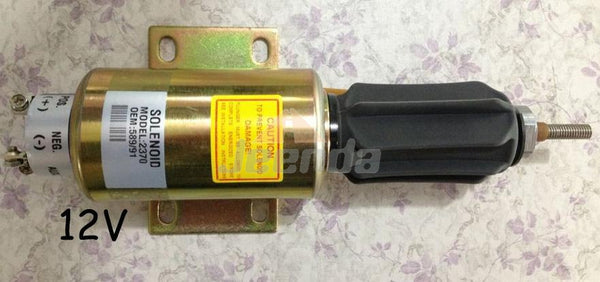 Free Shipping Stop Solenoid 2370 12V 589/91 2370-24E6U1B5S2AD 12V for Perkins 4000 Series Engine