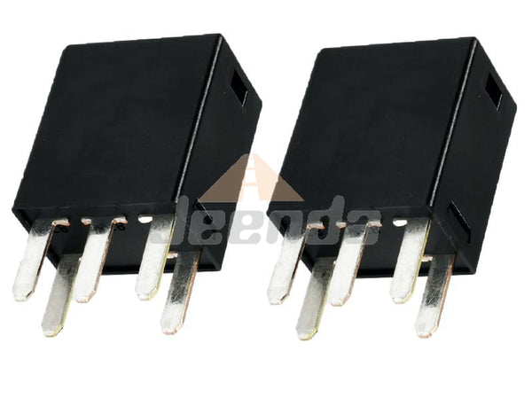 JEENDA 2PCS Black Realy 301-1C-C-R1-U01-12VDC 5 Pins 10A