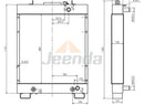 JEENDA Radiator 134-03-61112 1340361112 for Komatsu D61E-12 D61EX-12 D61P-12 D61PX-12