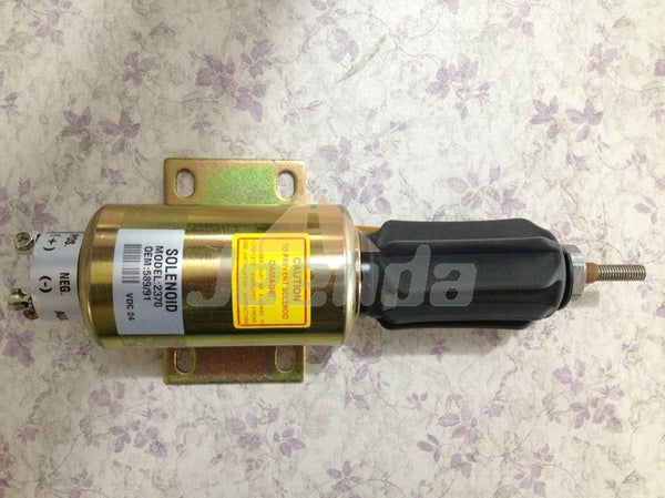 Stop Solenoid 2370 24V 589/91 2370-24E6U1B5S2AD 24V for Perkins 4000 Series Engine