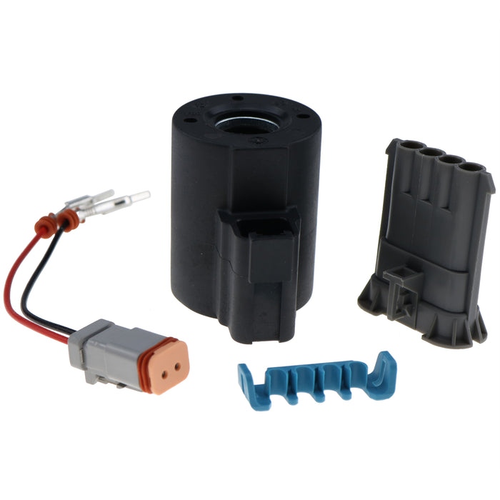 JEENDA Valve Solenoid 87456900 190443A1 134126 Compatible with Case Construction Industrial 570LXT 570MXT 580L 580M 580 Super L 580 Super M 585G 586G 588G 590 Super L 590 Super M Carraro New Holland LV80 U80