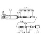 ME017260 Heavy Duty Fuel Injector Nozzle & Holder Assembly for Mitsubishi 4D35 Engine