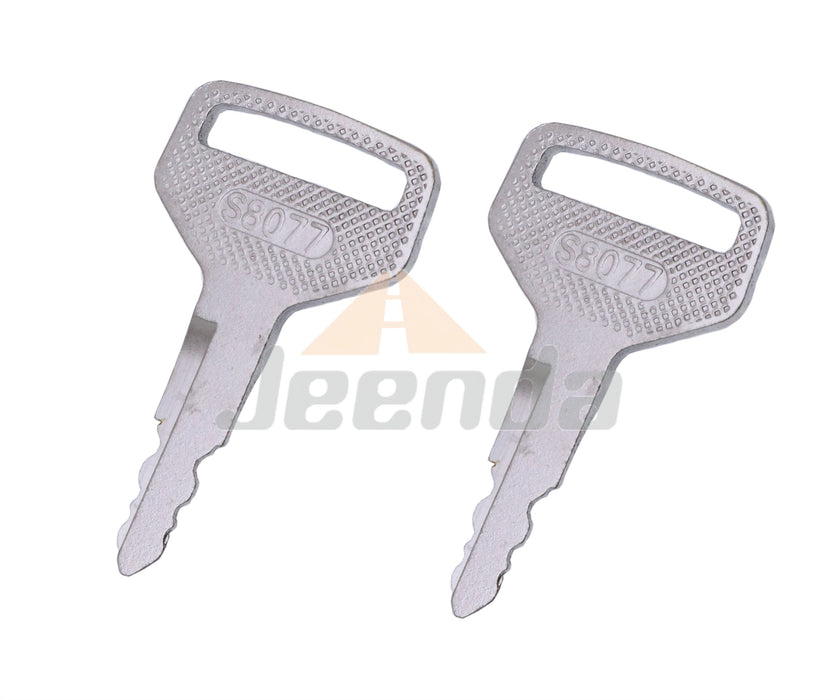 JEENDA Ignition Key 36919-75190 3691975190 S8077 for Kubota L  M Series Tractor L3600DT L4200DT L4200F M100XDTC M4900 M5040DTC M6040DTC M8200 RTV1100 L3600 L4200