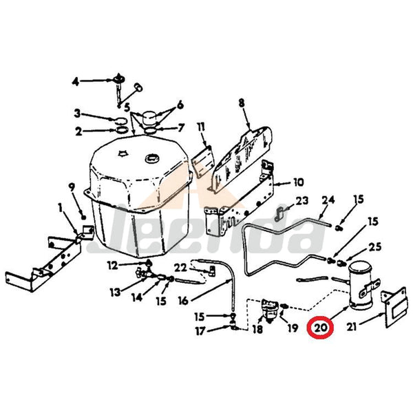 Free Shipping Fuel Pump 12V 394327R92 A33181 L52638 for Case 2444 275 444 375