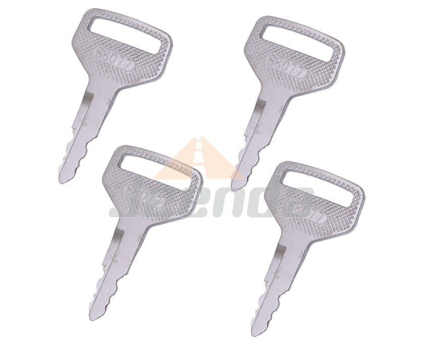 JEENDA Ignition Key 36919-75190 3691975190 S8077 for Kubota L  M Series Tractor L3600DT L4200DT L4200F M100XDTC M4900 M5040DTC M6040DTC M8200 RTV1100 L3600 L4200