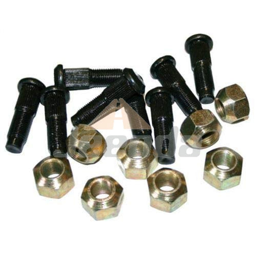 Free Shipping 8PCS Wheel Bolt and Nut Kit 6564669 6709170 7351405 for Bobcat 500 520 530 533 540 542 543 553 600 610 611 620 630 631 632 641 642 643 645 700 720 730