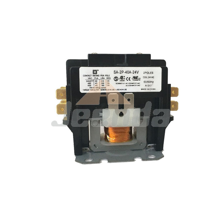 Jeenda Magnetic Definite Purpose AC Contactor SA-2P-40A-24V with 2 Poles