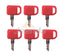 JEENDA 6PCS Ignition Key T209428 KV13427 for John Deere Skid Steer 240 250 260 270 280 CT315 CT322  CT332