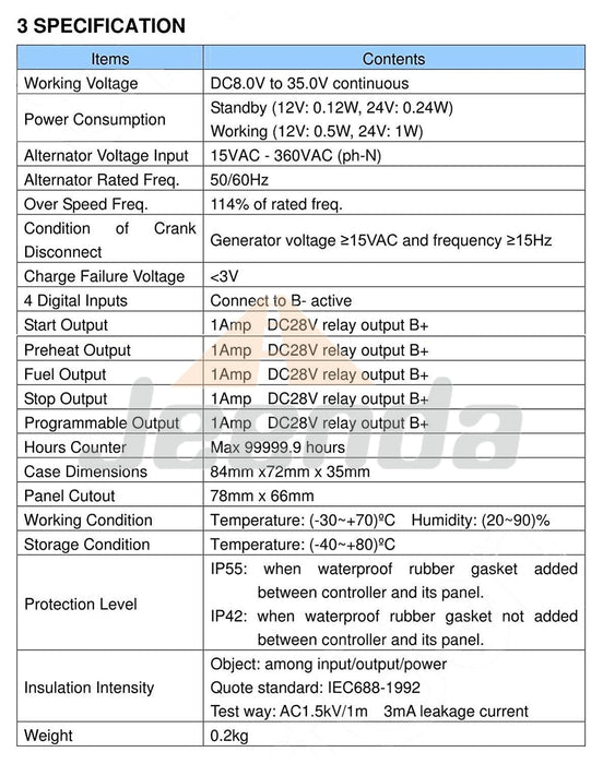 Free Shipping SmartGen HGM180HC Manual Start Generator Controller