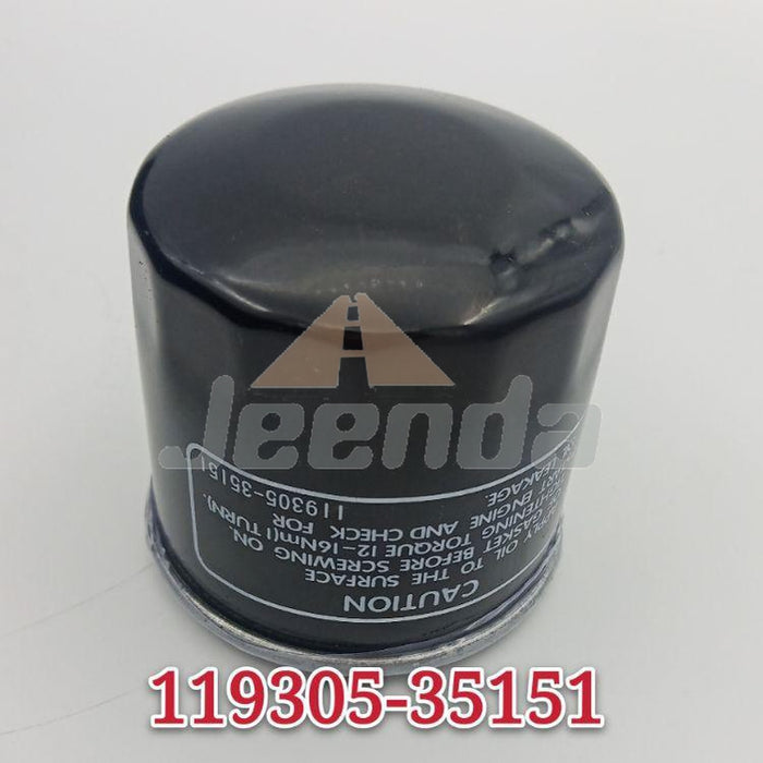 JEENDA 2PCS Oil Filter 11930535151 119305-35151 119305-35170 for Yanmar  SA221 SA324 SA424 SC2400 SC2450 VIO17 VIO17A VIO25-6A
