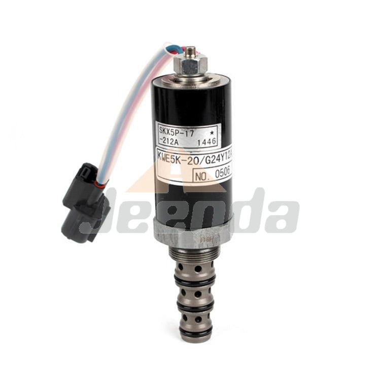 Free Shipping Stop Solenoid Valve KWE5K-20/G24Y12A YN35V00005F2 for Kobelco SK120/135/200/210/235/240/250-6 -6E