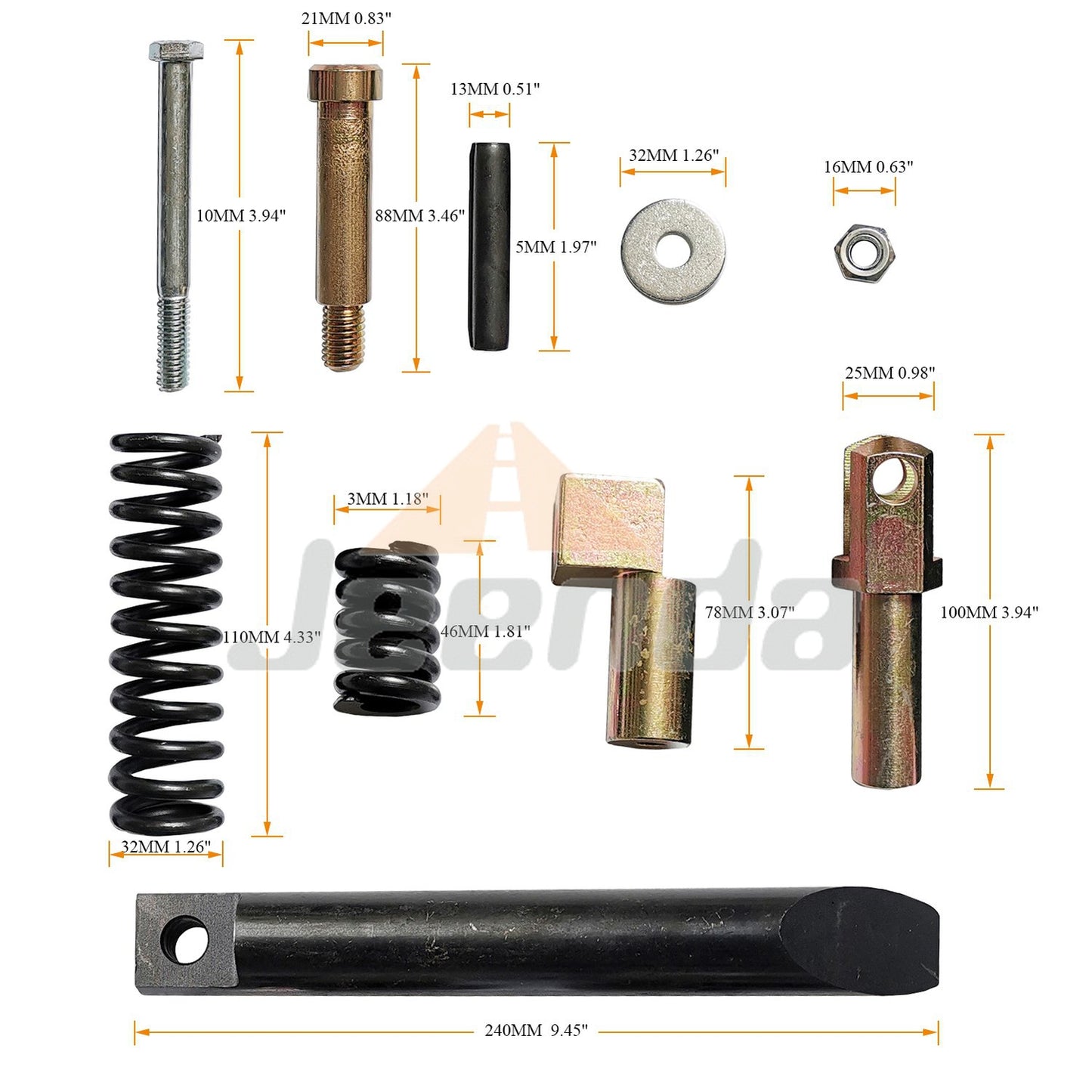 JEENDA Left and Right Hand Lever Kit 6724776 6724775 for Bobcat 751 753 763 773 7753 863 873 S130 S220 S250 S300 A220 A300 S100 S130 S150 S160 T110 630 631 632 641 642 643 645 653