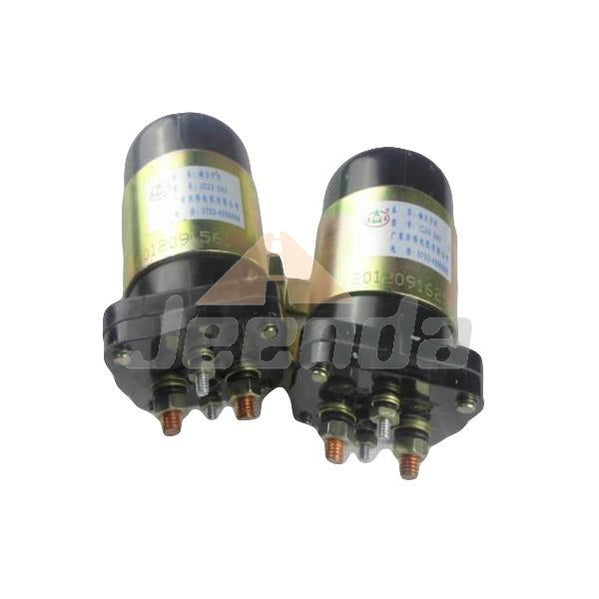 Free Shipping 2PCS Stop Solenoid Switch 3050692 5861141126A 586-905 24V 200A 4 Terminals for Cummins N series R-004