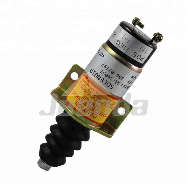 Free Shipping Stop Solenoid 1500-2047 1502-12C6U1B2S1 12V with 2 Terminals for Woodward Cummins 6cta 8.3L