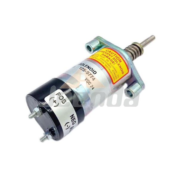 Jeenda Stop Solenoid 125-5774 1255774 24V with 2 Terminals for Caterpillar 3406C 3306B 3306 3304B 3406B 3304 SR4 R1300 R1300G SS-250 RM-350 RR-250 SM-350 RM-250C