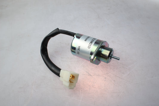 JEENDA Fuel Shutoff Stop Solenoid 16616-6001-0 12V Compatible with Kubota D1005 Engine