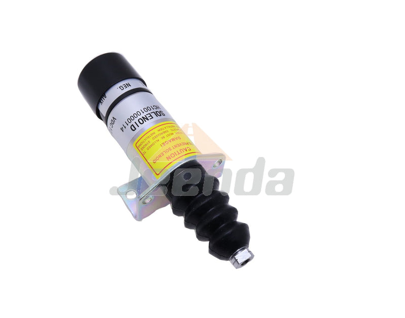 Diesel Stop Solenoid 1500-2098 1502-12C6U1B2 with 2 Terminals for Woodward 1500 Series 12V