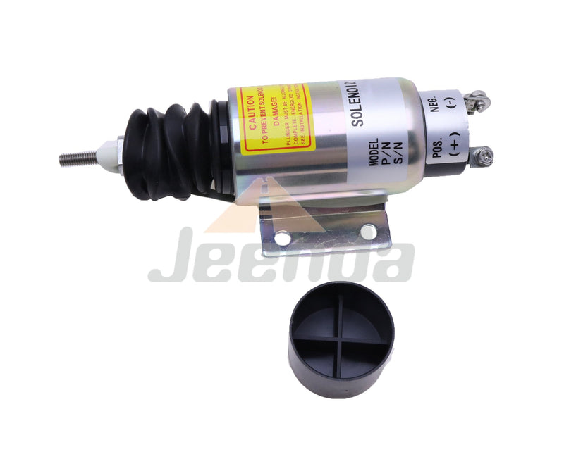 JEENDA Diesel Stop Solenoid 2000-4516 2001-12E3U1B2S1A 12V with 3 Terminals for Woodward 2000 Series Solenoid