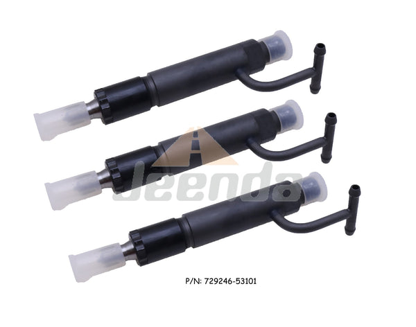 Jeenda 3PCS Injector 729246-53101 for Yanmar 3TNV88-GGE 4TNV88-GGE 3TNV84-GGE 3TNV88-EP