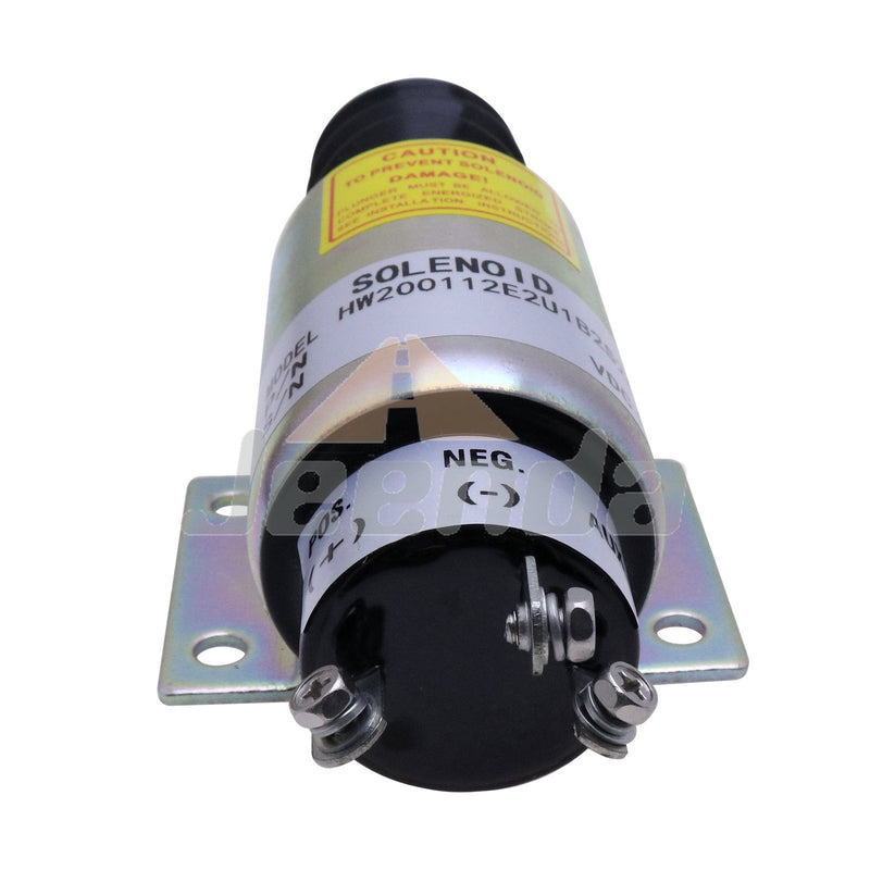 JEENDA Diesel Stop Solenoid SA-3846 2001-12-2U1B2A 12V with 3 Terminals for Woodward 2000 Series