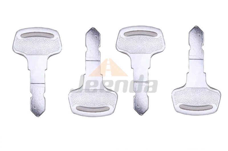 JEENDA 4PCS Ignition Key 15248-63700 6C040-55432 compatible with Kubota B Series Tractor GL11000 lowboy II Generator B1700 B2100 B2400 B3200 B6000 Case New Holland T1010 T2410 T1510 TC21DA TZ22DA