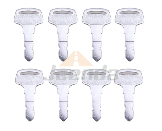 JEENDA 8PCS Ignition Key 15248-63700 compatible with Kubota B Series Tractor GL11000 lowboy II Generator Case New Holland T1010 T1030 T2410 T1510 TC21DA TZ22DA