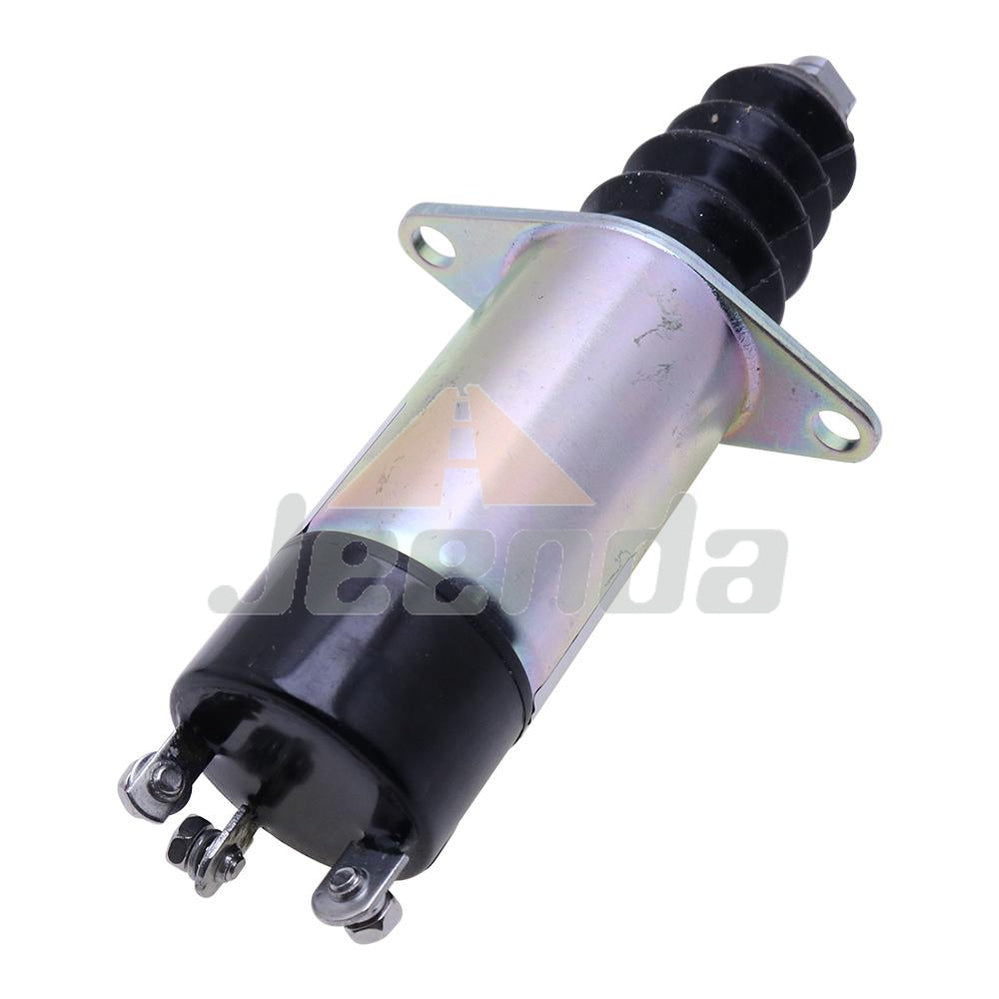 Diesel Stop Solenoid 1500-2149 1502-12A6U1B2S1A 12V with 3 Terminals for Woodward 1500 Series