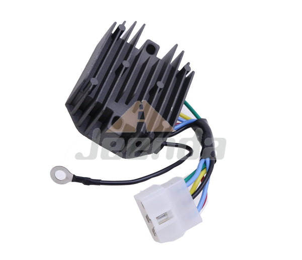 Jeenda 12V Voltage Regulator 15533-64600 H1550-64600 76611-55440 with 6 Pins for Kubota Tractor B5200 B6200 B7200 B8200 B9200