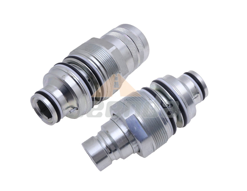 Jeenda 46MM Hydraulic Quick Connect Coupler V0511-77140 Male V0511-77150 Female for Kubota SVL75 SVL75-2 SVL75-2C SVL75C SVL90 SVL90-2 SVL90-2C SVL90C