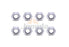 FBA Shipping 8PCS Rim Lug Nut 6564669 AK-6564669 for Bobcat 444M 500 520 530 533 540 542 543 553 600 610 611 620 630 631 632 641 642 643 645 653 700 720 721 722 730 731 732 741 742 743 751 753 763 773 825 843 853