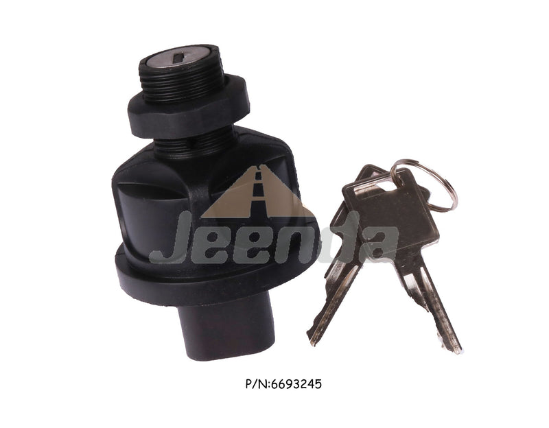 JEENDA Ignition Switch 6693245 with Keys for Bobcat S550 S570 S590 S595 S630 S650 751 753 763 773 863 864 873 883 963 A220 A300 A770