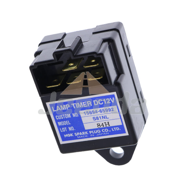 JEENDA NGK Lamp Timer 12V Time Relay for Kubota 15694-65992 15694-65990  S81NL SN1NL Time Relay