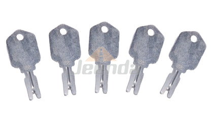 JEENDA 5PCS Forklift Ignition Key 166 Compatible with Generic Clark Yale Hyster Komatsu Gradall Gehl Crown Cat Daewoo 186304 6T-2663 KM31166P 1430 Hyster Forklift Keys