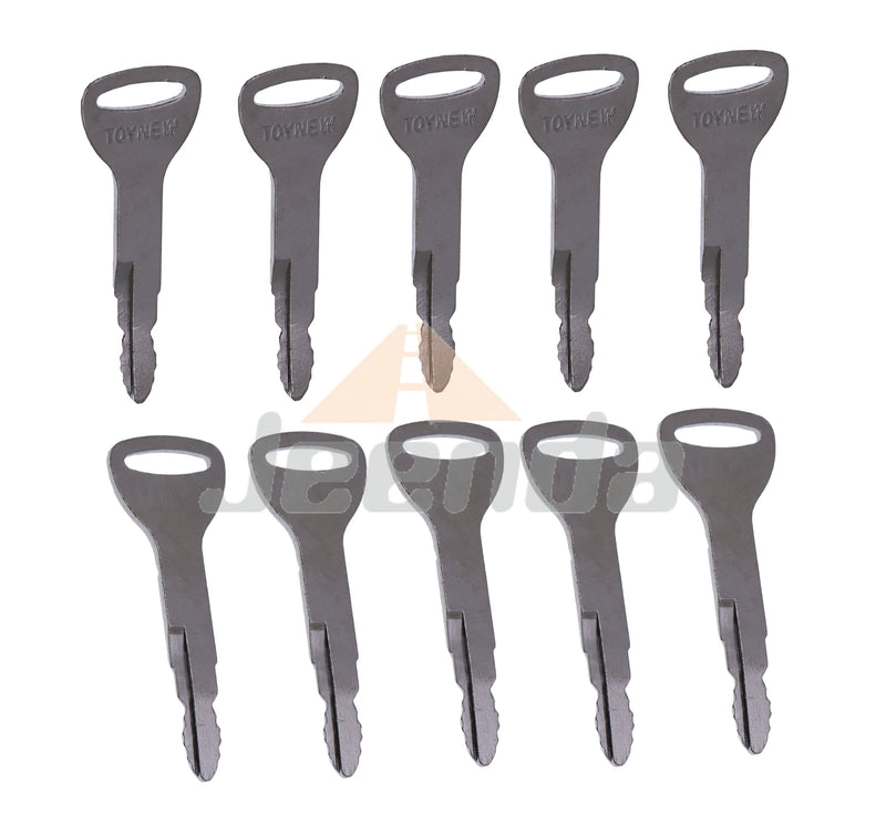 JEENDA 10 PCS Ignition Keys for Toyota Forklift Key 57591-23330-71 A62597 162597 TY57591-23330-71 GP30 New Style Forklift Equipment TOYNEW