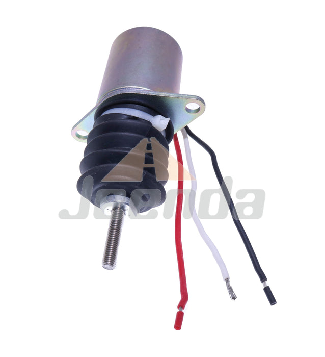 JEENDA Full Shut off Stop Solenoid AM124380 AM103337 with 3 Wire 12V for John Deere 332 430 Lawn Garden Tractors 3375 375 675 655 755 855 955