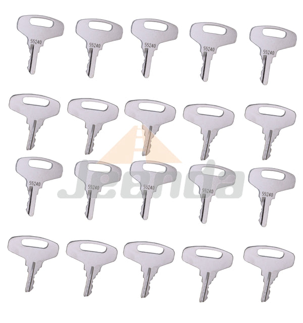 JEENDA 20PCS 66711-55240 66711-55140 Key for Kubota B and L Series B20 B5100 B6100 B6200 B7100 B7200 B5200D B6200D B7200D B7200E B8200DP F2000 GL-3500 GL-4500S GL5500S G-6500S