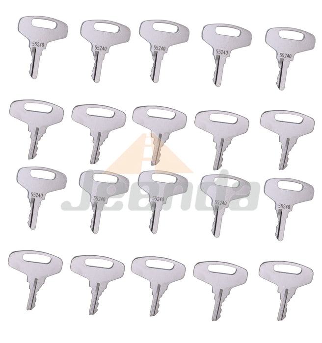 JEENDA 20PCS 66711-55240 66711-55140 Key for Kubota B and L Series B20 B5100 B6100 B6200 B7100 B7200 B5200D B6200D B7200D B7200E B8200DP F2000 GL-3500 GL-4500S GL5500S G-6500S