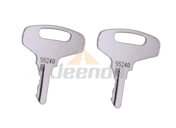 JEENDA 2PCS 66711-55240 66711-55140 Key for Kubota B and L Series B20 B5100 B6100 B6200 B7100 B7200 B5200D B6200D B7200D B7200E B8200DP F2000 GL-3500 GL-4500S GL5500S G-6500S